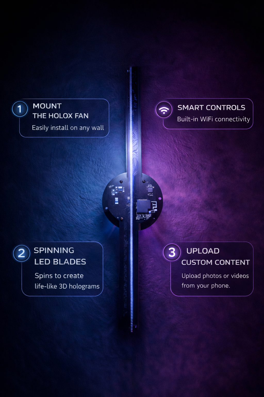 HoloX™ 3D Hologram Fan